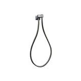 Esperia Square Shower Holder Wall Connector Hose - Brushed Nickel