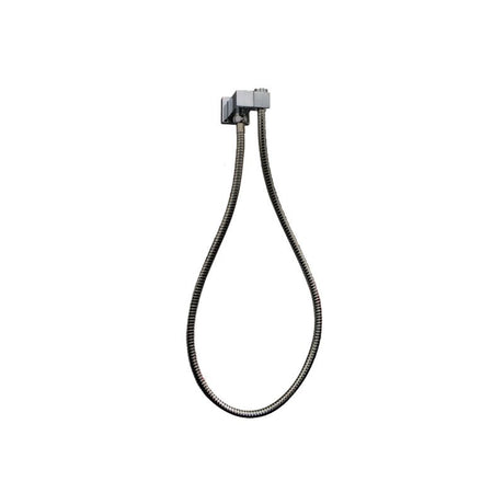 Esperia Square Shower Holder Wall Connector Hose - Brushed Nickel