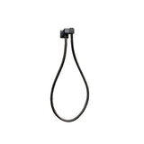 Esperia Square Shower Holder Wall Connector Hose - Brushed Gun Metal