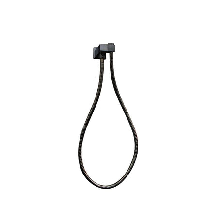 Esperia Square Shower Holder Wall Connector Hose - Brushed Gun Metal
