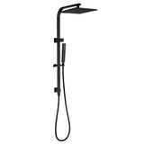 Esperia 250mm Square Shower Station - Matte Black