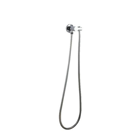 Pentro Round Shower Holder Wall Connector Hose - Chrome