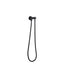 Pentro Round Shower Holder Wall Connector Hose - Matte Black