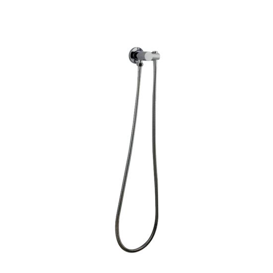 Pentro Round Shower Holder Wall Connector Hose - Brushed Nickel