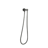Pentro Round Shower Holder Wall Connector Hose - Brushed Gun Metal
