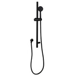 Pentro Round Handheld Shower Rail Set - Matte Black