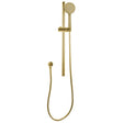 Pentro Round Handheld Shower Rail Set - Brushed Brass
