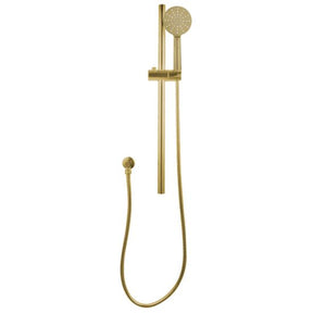 Pentro Round Handheld Shower Rail Set - Brushed Brass