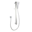 Bellino Square Handheld Shower Rail Set - Chrome