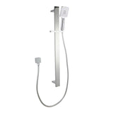 Bellino Square Handheld Shower Rail Set - Chrome