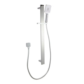 Bellino Square Handheld Shower Rail Set - Chrome