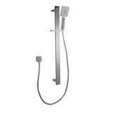 Bellino Square Handheld Shower Rail Set - Brushed Nickel