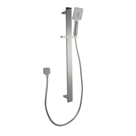 Bellino Square Handheld Shower Rail Set - Brushed Nickel