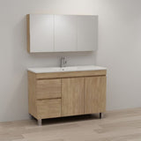 ABS MFL2 Light American Oak Freestanding Single Bowl Vanity 1200mm