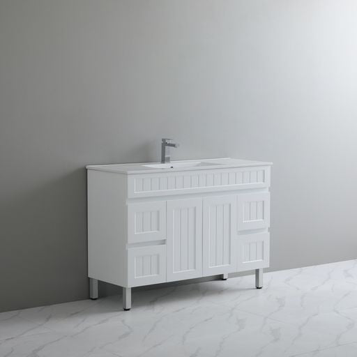 ACACIA SHAKER PVC Floor Vanity 1200mm (Single Bowl)