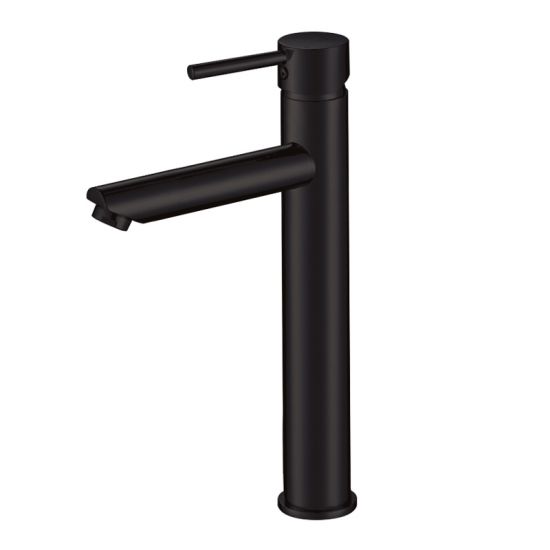 Pentro Round Tall Basin Mixer - Matte Black
