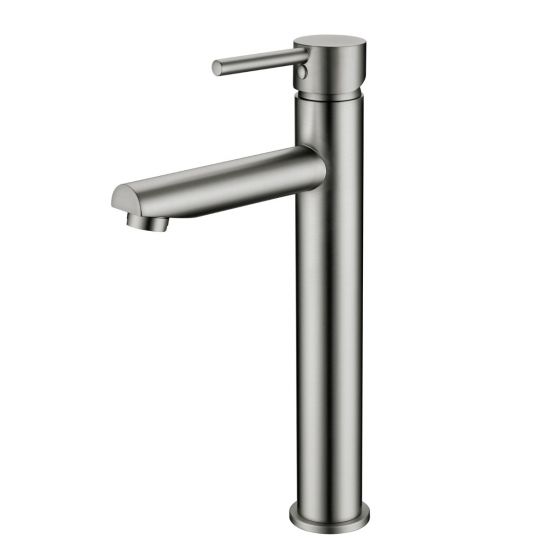Pentro Round Tall Basin Mixer - Brushed Nickel