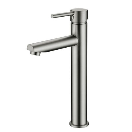 Pentro Round Tall Basin Mixer - Brushed Nickel
