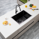 Gunmetal Stainless Steel PVD Single Bowl Kitchen Sink (600x450x230)
