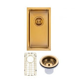 AQU Brushed Brass Kitchen Sink (250x450x215)