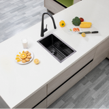 Gunmetal Stainless Steel PVD Single Bowl Kitchen Sink (250x450x215)