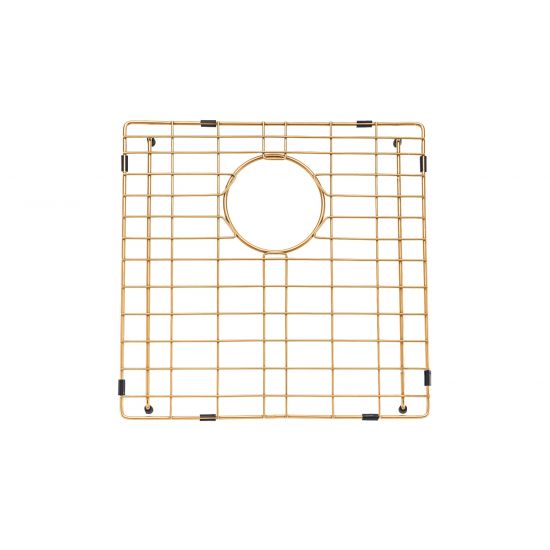 AQU Brushed Brass Kitchen Sink (440x440x205)