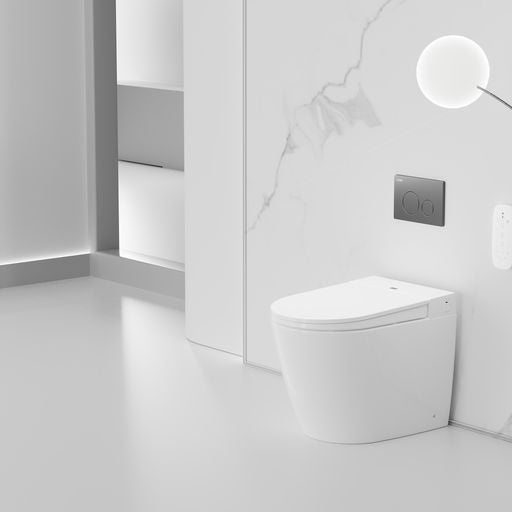 CRAWFORD Rimless Wall Faced Floor Smart Toilet