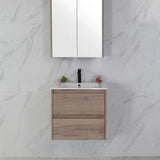 MAX MDF Wall Hung Vanity Max Oak (All Sizes)