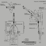 Taqua Built-in Water Filter Tap Specification Drawing