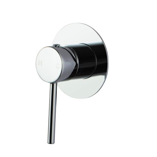 Pentro Round Shower Mixer With 65mm Thin Plate - Chrome