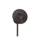 Pentro Round Shower Mixer With 65mm Thin Plate - Brushed Gun Metal