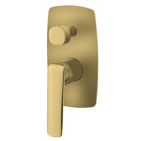 Bellino Wall Mixer Diverter - Brushed Brass