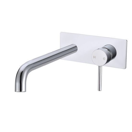 Pentro Wall Mixer With Round Spout - Chrome