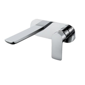 Persano Bathtub Basin Wall Mixer With Spout - Chrome