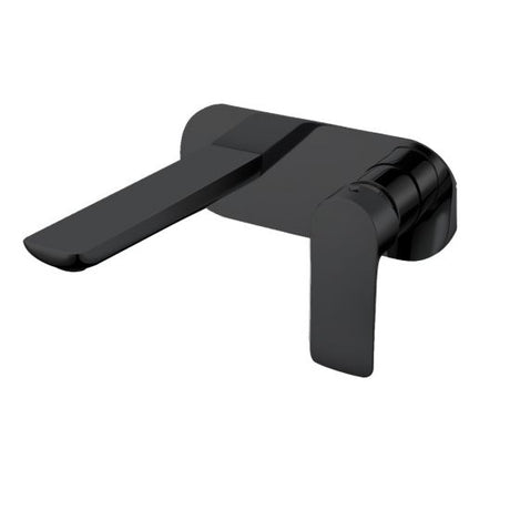 Persano Bathtub Basin Wall Mixer With Spout - Matte Black