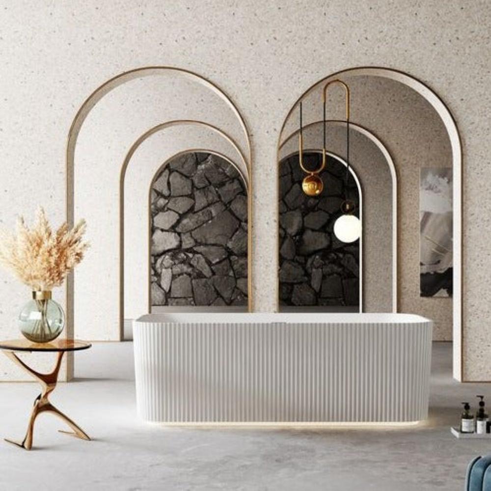 MILANO Free-Standing Bathtub with Non-Overflow (Gloss White) (1500/1700mm)