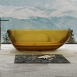 Transparent Ginger Petii Egg shape Freestanding Bathtub with Non-Overflow (1500/1700mm)