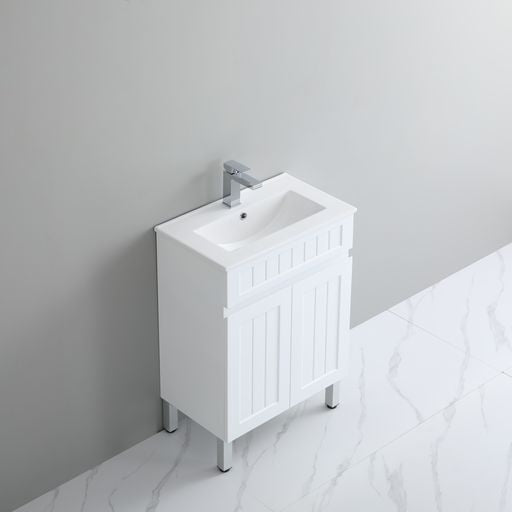 ACACIA SHAKER PVC Floor Vanity 600